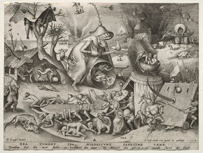 Los siete pecados capitales: Ira de Pieter Bruegel the Elder