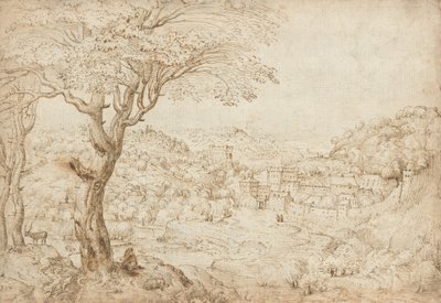 Paisaje con la penitencia de San Jerónimo de Pieter Bruegel the Elder