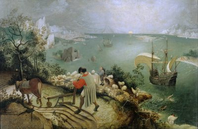 Paisaje con la caída de Ícaro de Pieter Bruegel the Elder