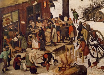 El censo en Belén (detalle) de Pieter Bruegel the Elder