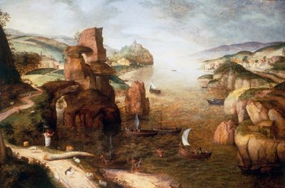 Cristo y los Apóstoles en el Mar de Galilea de Pieter Brueghel the Elder