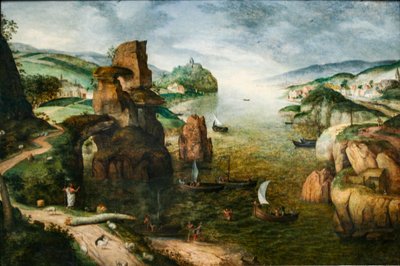 Cristo y los Apóstoles en el Mar de Galilea de Pieter Brueghel the Elder
