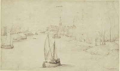 Pieter Bruegel (el Viejo) - Paisaje fluvial Basrode (Baasrode), KdZ 5763 de Pieter Brueghel the Elder