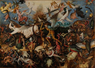 La caída de los ángeles rebeldes de Pieter Brueghel the Elder