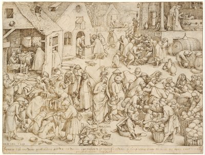 Las Siete Virtudes 3 Caridad de Pieter Brueghel the Elder