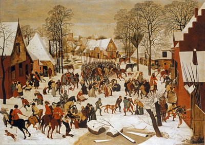 Escena de invierno con la masacre de los inocentes de Pieter Brueghel the Younger