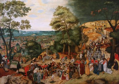 Cristo con la cruz a cuestas de Pieter Brueghel the Younger