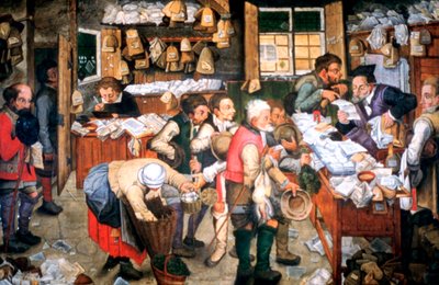 Día de renta de Pieter Brueghel the Younger