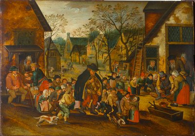 El jugador de zanfona ciego de Pieter Brueghel the Younger
