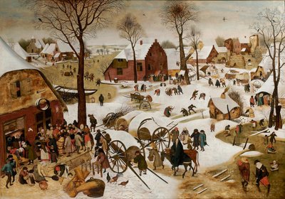 El censo en Belén El numeramiento en Belén, principios del siglo XVII de Pieter Brueghel the Younger