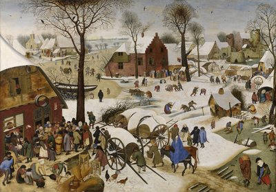 El censo en Belén, primer tercio del siglo XVII de Pieter Brueghel the Younger
