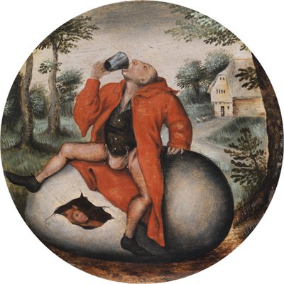 El Borracho en un Huevo de Pieter Brueghel the Younger