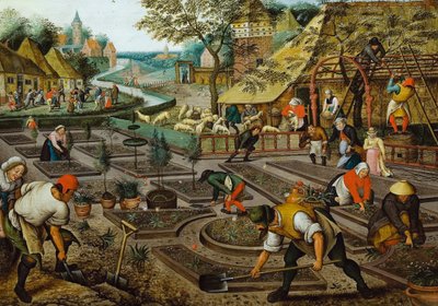 Las Cuatro Estaciones: Primavera, segunda mitad del siglo XVI de Pieter Brueghel the Younger