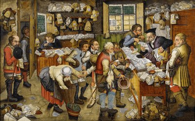 El pago de los diezmos conocido como Abogado del pueblo de Pieter Brueghel the Younger