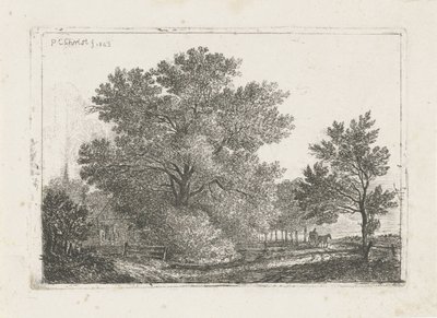 Paisaje con árbol grande de Pieter Casper Christ