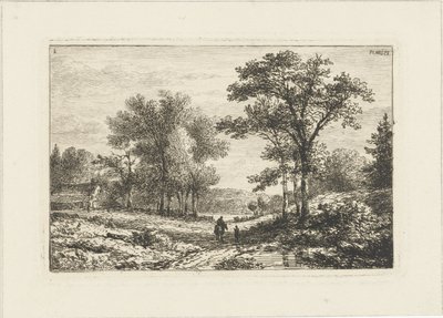 paisaje con jinete Paisajes acuáticos (título de la serie) de Pieter Casper Christ