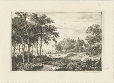 paisaje con jinete de Pieter Casper Christ