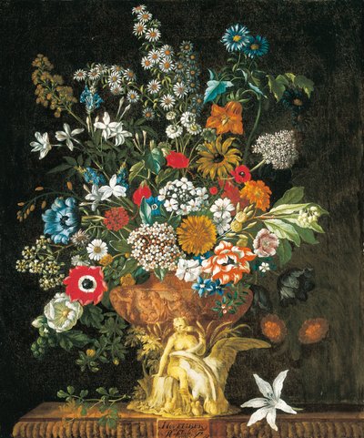 Noviembre, de Los doce meses de flores, un calendario floral de naturalezas muertas de Pieter Casteels