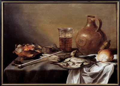 Bodegón con pescado de Pieter Claesz