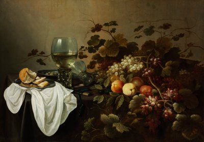 Naturaleza Muerta con Fruta y Roemer de Pieter Claesz