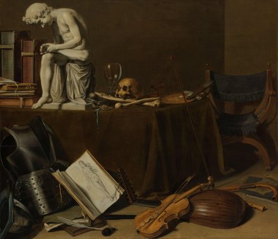 Vanitas Bodegón con el Spinario de Pieter Claesz