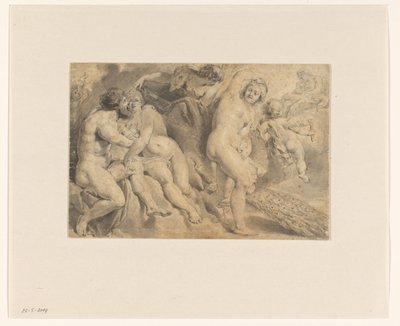 Ixión engañado por Zeus y Hera
Ixión abraza a la nube Néfele, que ha tomado la forma de Hera de Pieter Claesz. Soutman (rejected attribution)