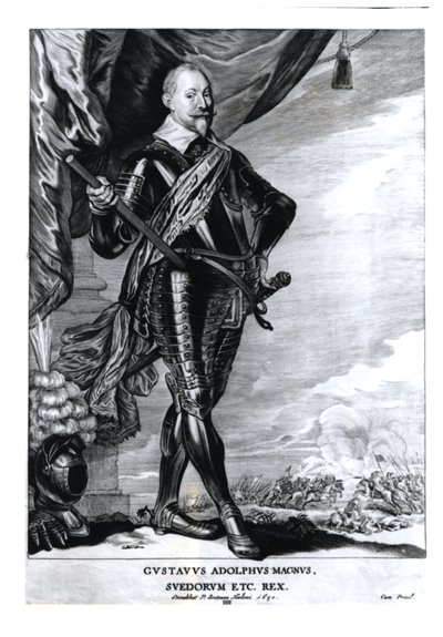 Retrato de Gustavo Adolfo el Grande, Rey de los Suecos (1592-1632), 1650 de Pieter Claesz Soutman
