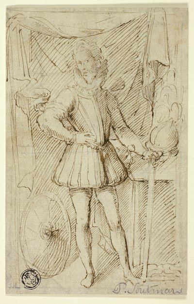 Retrato de un noble con armadura de Pieter Claesz. Soutman