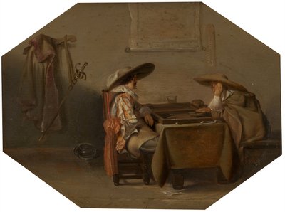 Jugadores de Tric-Trac, 1628 de Pieter Codde
