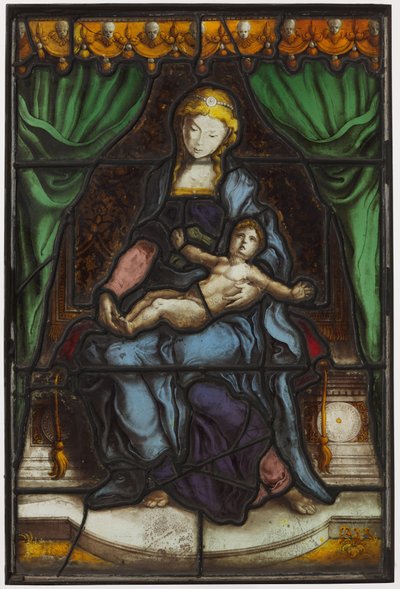ventana con virgen con niño de Pieter Coecke van Aelst (I) (circle of)