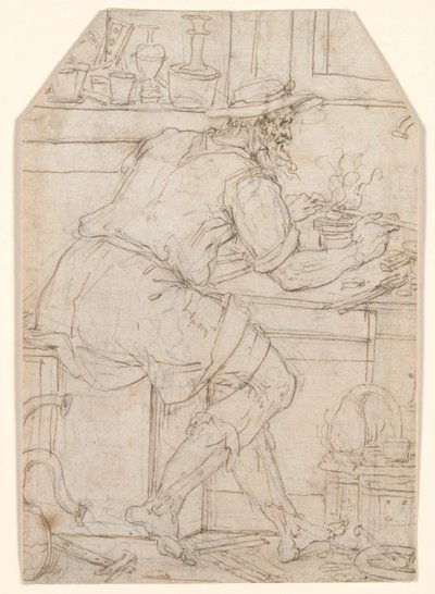 artesano en el trabajo de Pieter Coecke van Aelst