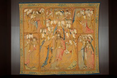 Tapiz flamenco. Anunciación, c.1502-04 (oro, plata, seda y lana) de Pieter Coecke van Aelst