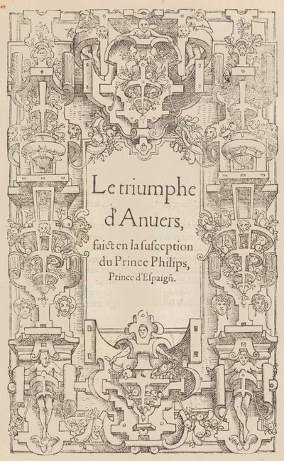 El triunfo de Amberes en la recepción del Príncipe Felipe, Príncipe de España, 1550 de Pieter Coecke van Aelst