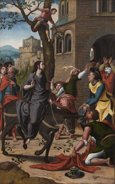 Entrada a Jerusalén de Pieter Coecke van Aelst or workshop