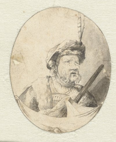Busto de hombre con atuendo oriental de Pieter Cornelisz. Verbeeck (possibly)