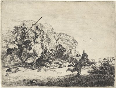 lucha ecuestre de Pieter Cornelisz. Verbeeck