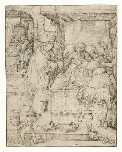 Cuidar a los enfermos
Obras de misericordia (título de la serie) de Pieter Cornelisz. genaamd Kunst
