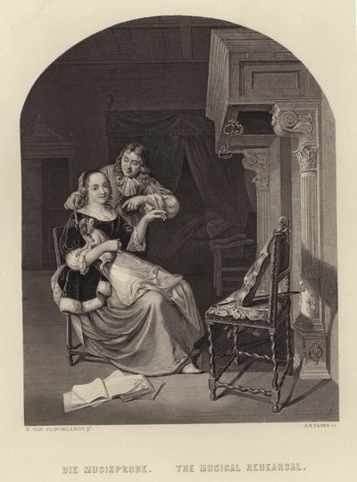 El ensayo musical de Pieter Cornelisz van Slingelandt