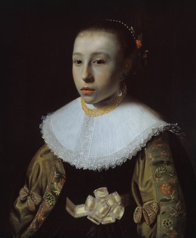 Retrato de una niña de Pieter Dubordieu
