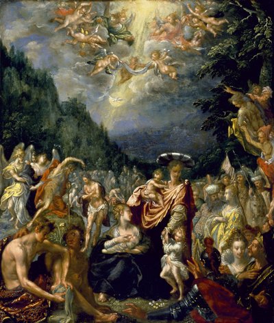 El bautismo de Cristo de Pieter Fransz. Isaacsz.