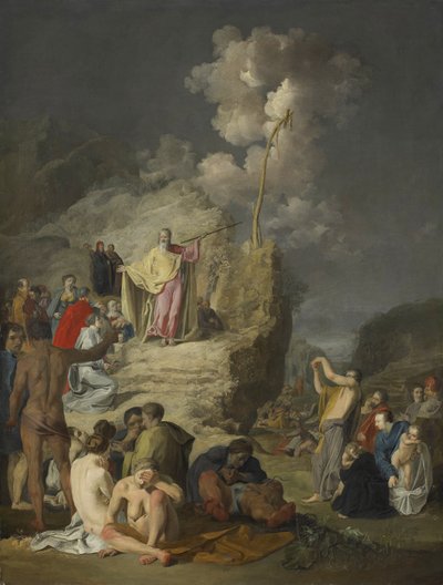 Moisés y la Serpiente de Bronce, c.1625-46 de Pieter Fransz de Grebber