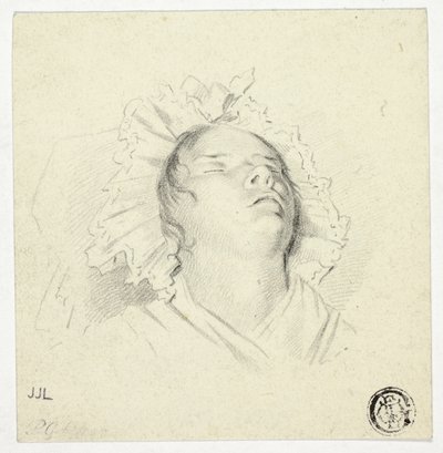 Cabeza de niña dormida de Pieter Gaal