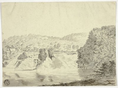 Cascada del Ródano cerca de Schafhausen de Pieter Gaal
