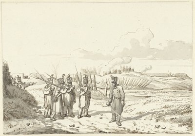 Una patrulla itinerante, 1813-1814 de Pieter Gerardus van Os (signed by artist)
