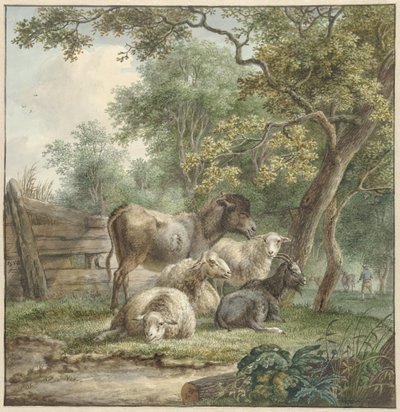 Ganado en un huerto de Pieter Gerardus van Os