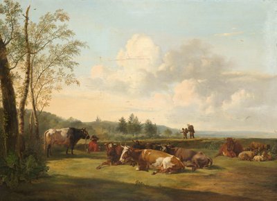 Paisaje con ganado de Pieter Gerardus van Os