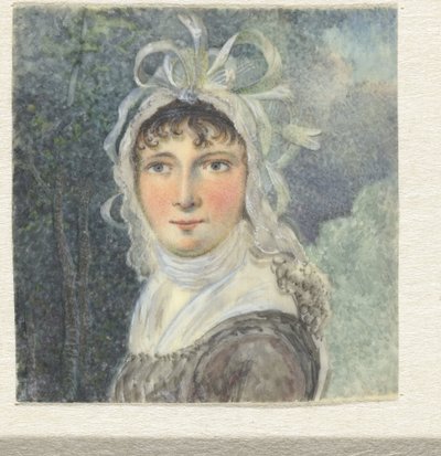 Retrato de mujer con sombrero con lazos de Pieter Gerardus van Os