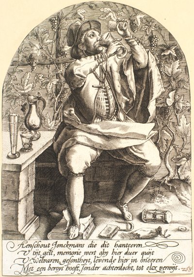 Señor, sátira sobre la embriaguez de Pieter Goos