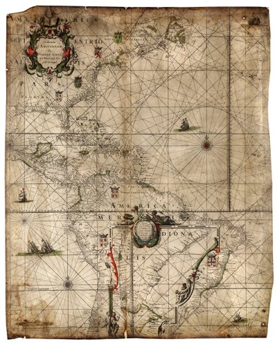 Océano Atlántico occidental de Pieter Goos