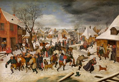 La masacre de los niños en Belén (óleo sobre tabla) de Pieter III Brueghel
